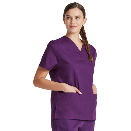 Γυναικεία Μπλούζα Dickies Signature | V-Neck | 3 Τσέπες | Eggplant