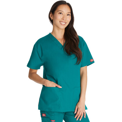 Γυναικεία Μπλούζα Dickies Signature | V-Neck | 3 Τσέπες | Hunter Green