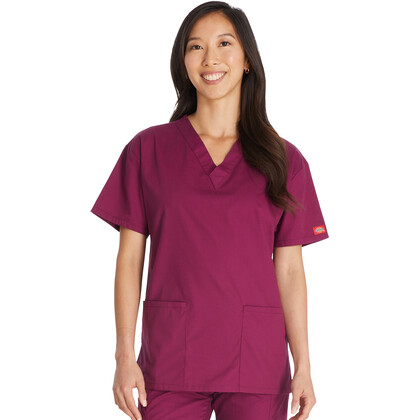 Γυναικεία Μπλούζα Dickies Signature | V-Neck | 3 Τσέπες | Wine