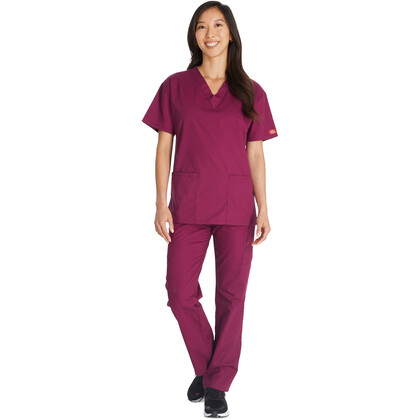 Γυναικεία Μπλούζα Dickies Signature | V-Neck | 3 Τσέπες | Wine