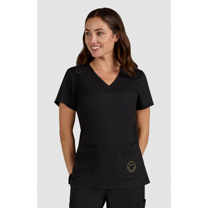 Μπλούζα Γυναικεία Υγειονομικών KOI™ USA Blissful V-Neck Black