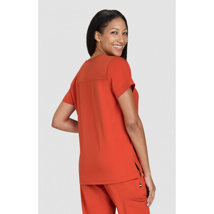 Μπλούζα Γυναικεία Υγειονομικών KOI™ USA Hustle and Heart Burnt Umber