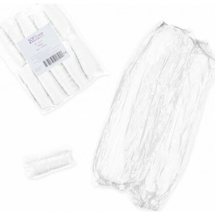 Μανίκια Πλαστικά μιας Χρήσης Λευκά | 100 τεμάχια