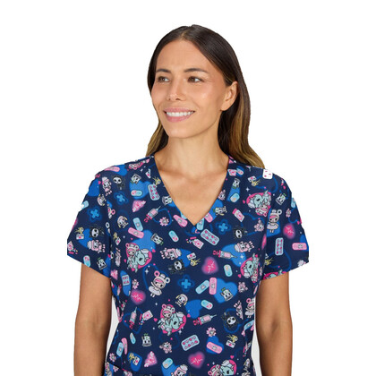 Μπλούζα Γυναικεία Υγειονομικών KOI™ USA Check Up | V-Neck | 2 Τσέπες