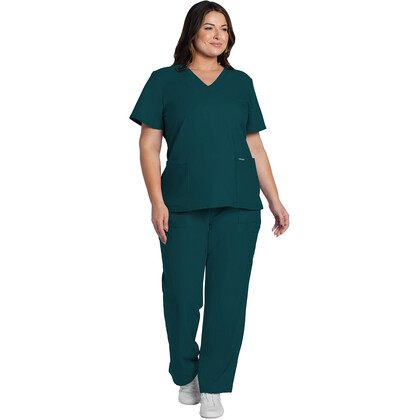 Γυναικεία Μπλούζα Cherokee Workwear Originals Ultra | V-Neck | 2 Τσέπες | Caribbean