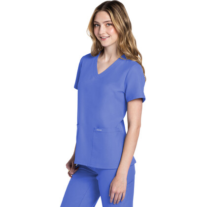 Γυναικεία Μπλούζα Cherokee Workwear Originals Ultra | V-Neck | 2 Τσέπες | Ciel