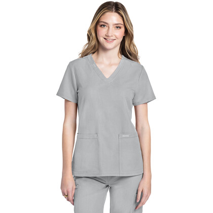 Γυναικεία Μπλούζα Cherokee Workwear Originals Ultra | V-Neck | 2 Τσέπες | Grey