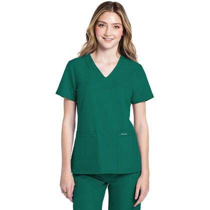 Γυναικεία Μπλούζα Cherokee Workwear Originals Ultra | V-Neck | 2 Τσέπες | Hunter Green