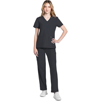 Γυναικεία Μπλούζα Cherokee Workwear Originals Ultra | V-Neck | 2 Τσέπες | Pewter