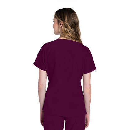 Γυναικεία Μπλούζα Cherokee Workwear Originals Ultra | V-Neck | 2 Τσέπες | Wine