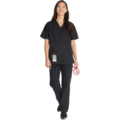 Γυναικεία Μπλούζα Dickies Signature | V-Neck | 3 Τσέπες | Black