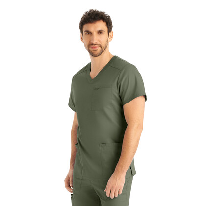 Ανδρική Μπλούζα Landau ProFlex | V-Neck | 4 Τσέπες | Olive