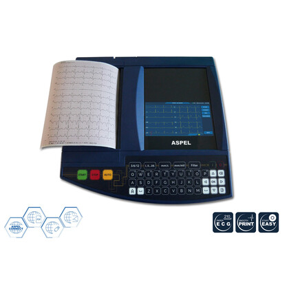 Καρδιογράφος GOLD v.07.101 | 12 Κανάλια, Οθόνη Αφής TFT, WiFi | Made in EU