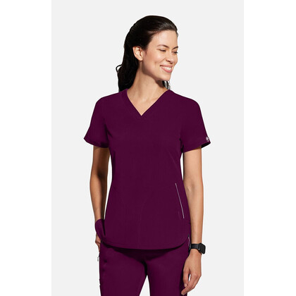 Γυναικεία Μπλούζα Healing Hands Skyler | V-Neck | 2 Τσέπες | Wine