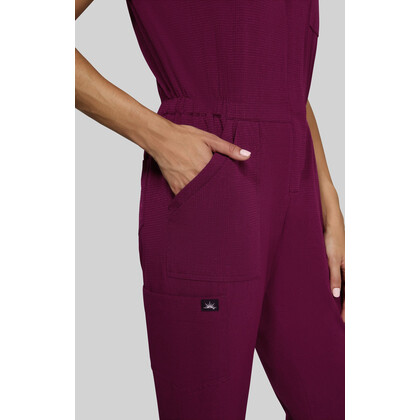 Γυναικεία Ιατρική Φόρμα Jumpsuit Solis x koi Anja | Wine (Μπορντώ)