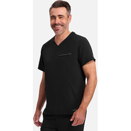 Ανδρική Μπλούζα Healing Hands Steven | V-Neck | 3 Τσέπες | Black