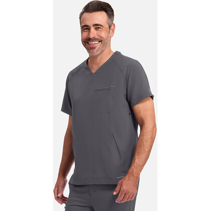 Ανδρική Μπλούζα Healing Hands Steven | V-Neck | 3 Τσέπες | Pewter