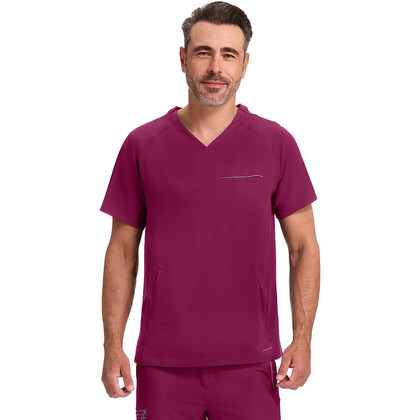 Ανδρική Μπλούζα Healing Hands Steven | V-Neck | 3 Τσέπες | Wine