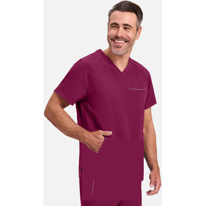 Ανδρική Μπλούζα Healing Hands Steven | V-Neck | 3 Τσέπες | Wine