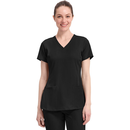 Γυναικεία Μπλούζα Healing Hands Monica | V-Neck | 4 Τσέπες | Black