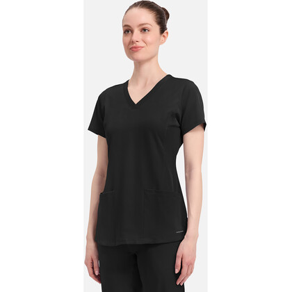 Γυναικεία Μπλούζα Healing Hands Monica | V-Neck | 4 Τσέπες | Black