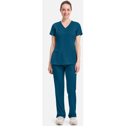 Γυναικεία Μπλούζα Healing Hands Monica | V-Neck | 4 Τσέπες | Caribbean