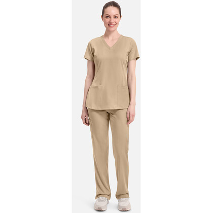 Γυναικεία Μπλούζα Healing Hands Monica | V-Neck | 4 Τσέπες | Khaki