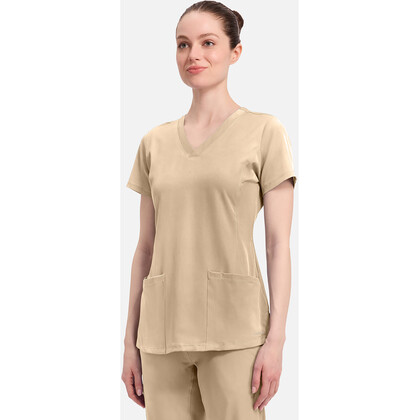 Γυναικεία Μπλούζα Healing Hands Monica | V-Neck | 4 Τσέπες | Khaki
