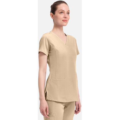 Γυναικεία Μπλούζα Healing Hands Monica | V-Neck | 4 Τσέπες | Khaki