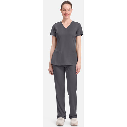 Γυναικεία Μπλούζα Healing Hands Monica | V-Neck | 4 Τσέπες | Pewter