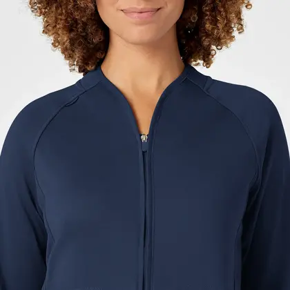 Γυναικεία Ιατρική Ζακέτα Fleece Wonderwink 8209 Full Zip | Navy Blue