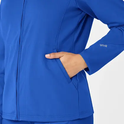 Γυναικεία Ιατρική Ζακέτα Fleece Wonderwink 8209 Full Zip | Royal Blue