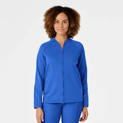 Γυναικεία Ιατρική Ζακέτα Fleece Wonderwink 8209 Full Zip | Royal Blue