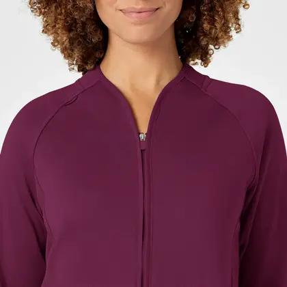 Γυναικεία Ιατρική Ζακέτα Fleece Wonderwink 8209 Full Zip | Wine