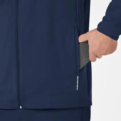 Ανδρική Ιατρική Ζακέτα Fleece Wonderwink 8309 Full Zip | Navy Blue