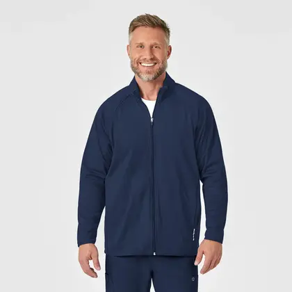 Ανδρική Ιατρική Ζακέτα Fleece Wonderwink 8309 Full Zip | Navy Blue
