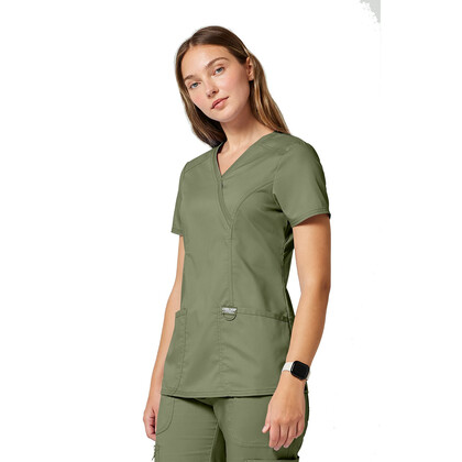 Γυναικεία Μπλούζα Cherokee Revolution | Mock Wrap | 3 Τσέπες | Olive