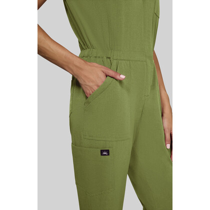 Γυναικεία Ιατρική Φόρμα Jumpsuit Solis x koi Anja | 11 Τσέπες | Martini Olive