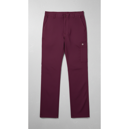 Παντελόνι Ανδρικό Υγειονομικών Wonderwink W123 Flat Front Cargo Wine