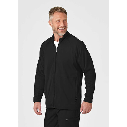 Ανδρική Ιατρική Ζακέτα Fleece Wonderwink 8309 Full Zip | Black