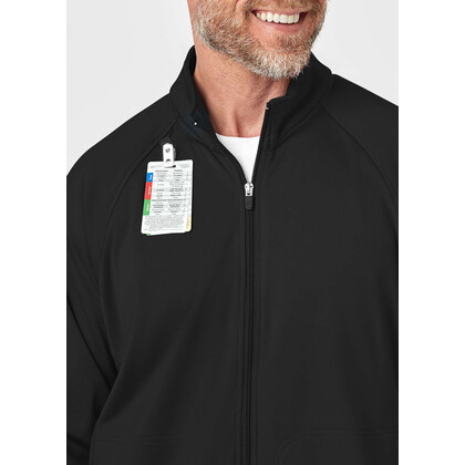 Ανδρική Ιατρική Ζακέτα Fleece Wonderwink 8309 Full Zip | Black