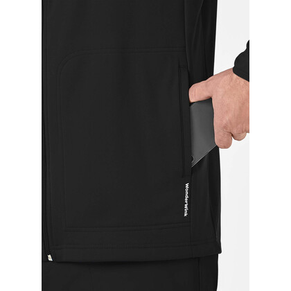 Ανδρική Ιατρική Ζακέτα Fleece Wonderwink 8309 Full Zip | Black
