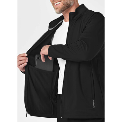 Ανδρική Ιατρική Ζακέτα Fleece Wonderwink 8309 Full Zip | Black