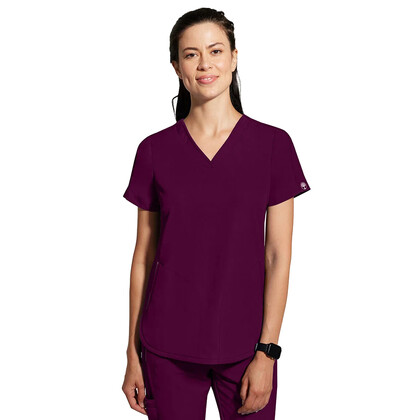 Γυναικεία Μπλούζα Healing Hands Skyler | V-Neck | 2 Τσέπες | Wine