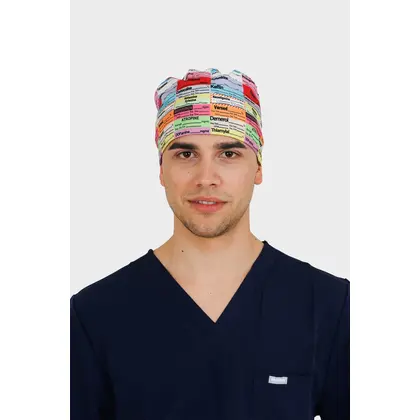 Σκουφάκι Χειρουργείου Unisex Dr. Scrub Drug Chart