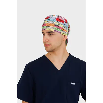 Σκουφάκι Χειρουργείου Unisex Dr. Scrub Drug Chart