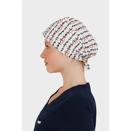 Σκουφάκι Χειρουργείου Unisex Dr. Scrub Heartbeat Grid