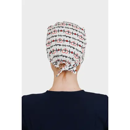 Σκουφάκι Χειρουργείου Unisex Dr. Scrub Heartbeat Grid