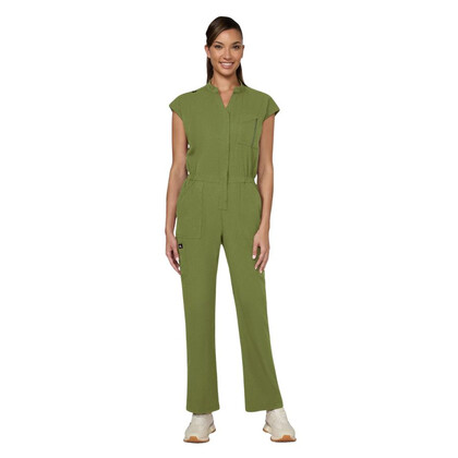 Γυναικεία Ιατρική Φόρμα Jumpsuit Solis x koi Anja | 11 Τσέπες | Martini Olive