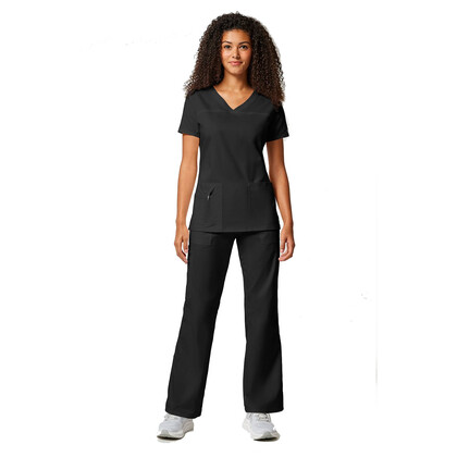 Γυναικεία Μπλούζα Cherokee Core Stretch | V-Neck | 3 Τσέπες | Black